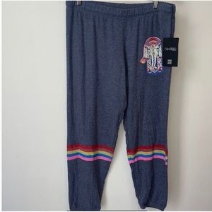 Lauren Moshi Alana Elephant Hamsa Sweatpants Medium